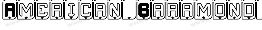 American Garamond St字体转换
